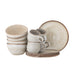 Bloomingville Serviesset Sandrine Set van 12 stuks - Naturel