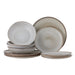 Bloomingville Serviesset Sandrine Set van 12 stuks - Naturel
