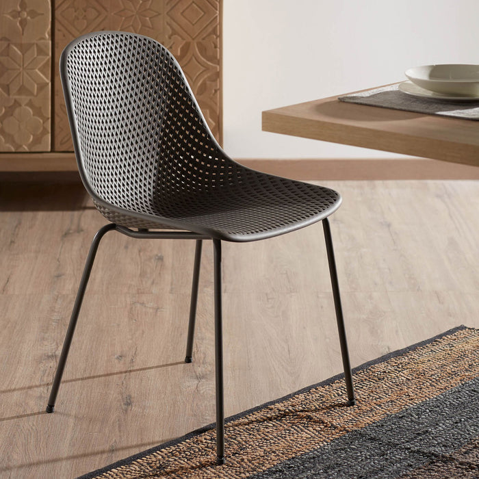 Kave Home Tuin / Eetkamerstoel Quinby - Grijs