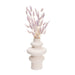 QUVIO Vaas - Keramisch - 21 cm - Beige