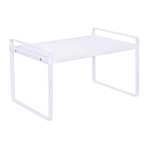 QUVIO Keukenkast organizer - Plankinzet - 31 cm - Metaal - Wit