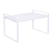 QUVIO Keukenkast organizer - Plankinzet - 31 cm - Metaal - Wit