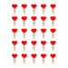 QUVIO Wasknijpers mini - 25 stuks - Hout - Rood