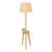 QUVIO Staande vloerlamp - Met plankje - Hout