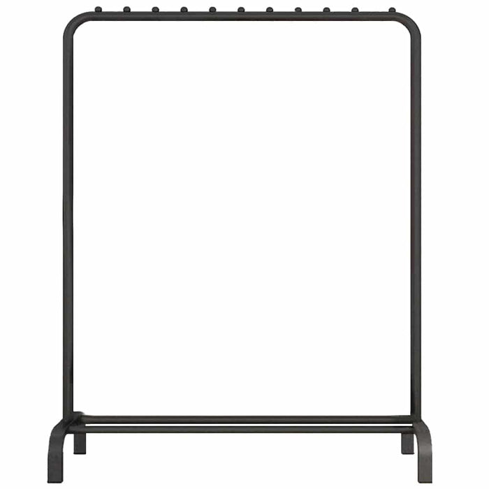 QUVIO Kledingrek met schoenen opbergruimte - 40 x 110 x 150 cm - Zwart