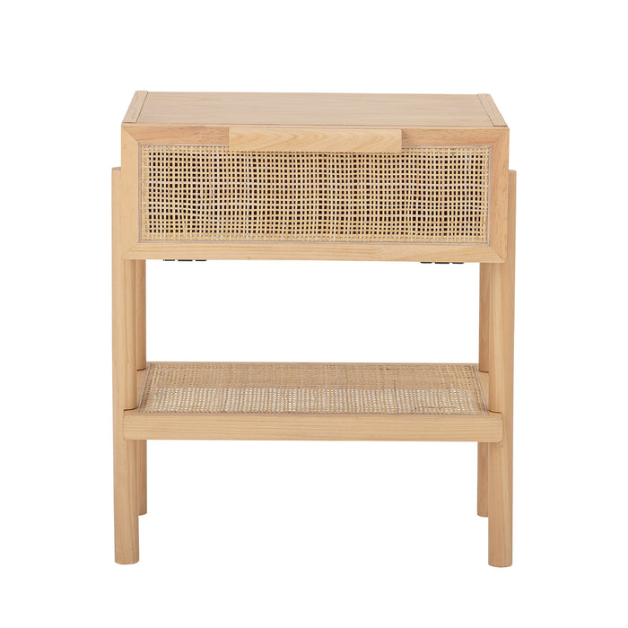 Bloomingville Bijzettafel Manon 49 x 35.66cm - Naturel - Vierkant