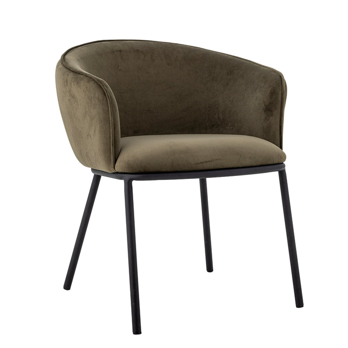 Bloomingville Eetkamerstoel Cortone Velvet - Groen