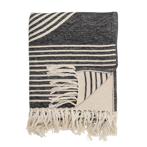 Bloomingville Plaid Anek 150 x 130cm - Zwart - ThatLyfeStyle