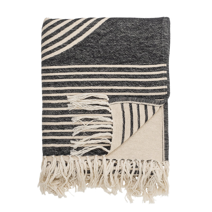Bloomingville Plaid Anek 150 x 130cm - Zwart