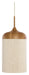 Light & Living Hanglamp Dania Houtlook en touw, 22cm - Bruin - Japandi