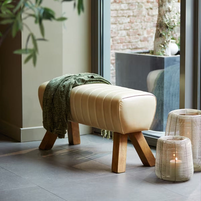 Light & Living Eetkamerbank Ramy Leer - Zand