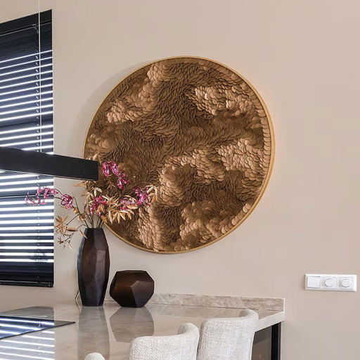 Richmond Ronde Wall Art Bloom Ø110cm - Goud