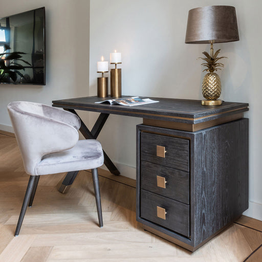Richmond Bureau Hunter Eiken - Zwart, 150cm - ThatLyfeStyle