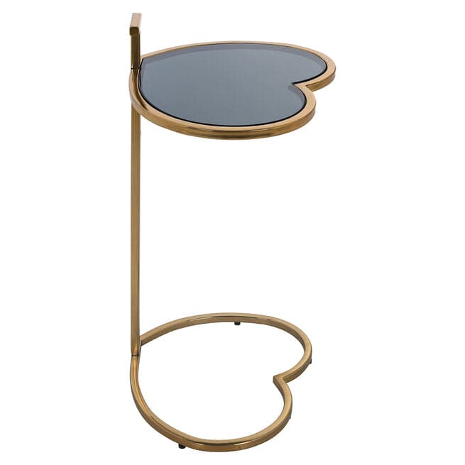 Richmond Bijzettafel 'Love' 41 x 34cm Brushed Gold - ThatLyfeStyle
