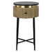 Richmond Bijzettafel/Nachtkastje 'Ironville' Marmer en Brass, 40cm - ThatLyfeStyle