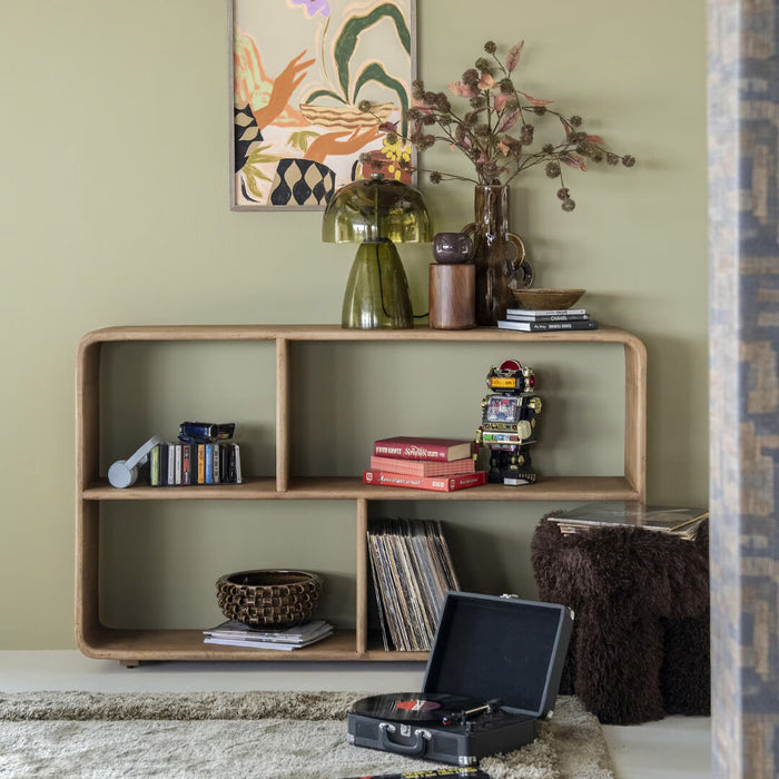 By-Boo Dressoir Rigato Mangohout, 150cm - Bruin