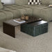 By-Boo Salontafel Ripple Glas, 110 x 55cm - Bruin