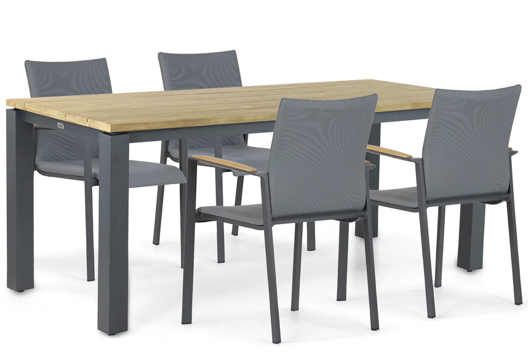 Lifestyle Brandon/Riviera 180 cm dining tuinset 5-delig - 21547