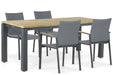 Lifestyle Brandon/Riviera 180 cm dining tuinset 5-delig - 21547
