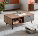 Artistiq Salontafel Romain 100 x 50cm - Walnoot / Grijs