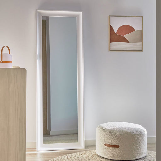 Kave Home Spiegel Romila, 158.5 x 52cm - Wit - Passpiegel - ThatLyfeStyle