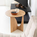 Ethnicraft Ronde Bijzettafel Geometric Gevernist Hout, 51cm