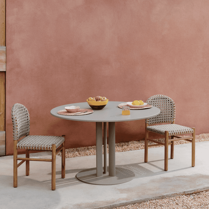 Kave Home Ronde Tuintafel Sedalis Aluminium, 120cm - Taupe