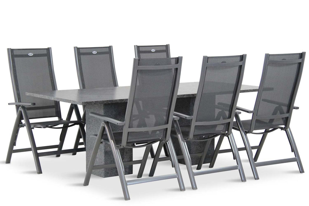 Hartman Royal Club/Graniet 220 cm dining tuinset 7-delig