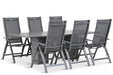 Hartman Royal Club/Graniet 220 cm dining tuinset 7-delig