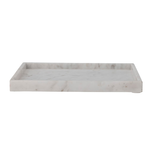 Bloomingville Dienblad Majsa Marmer, 35 x 35cm - Wit - ThatLyfeStyle