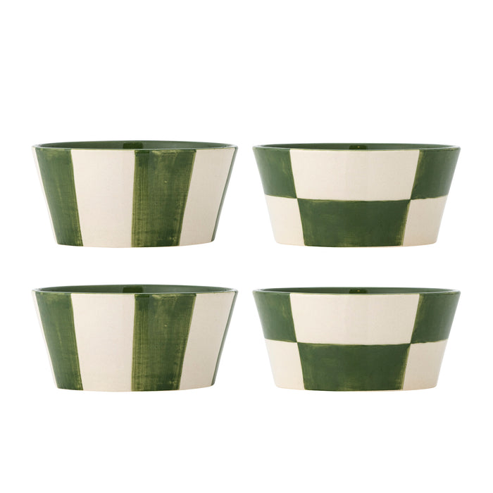 Bloomingville Schaal Floki Set van 4 stuks, 14cm - Groen