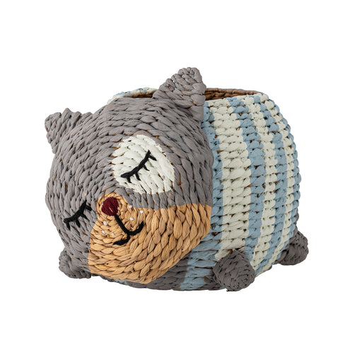 Bloomingville MINI Mand Mille Kat, 25cm hoog - Meerkleurig - ThatLyfeStyle