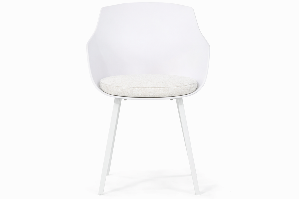 Salina dining tuinstoel kussen Soft grey