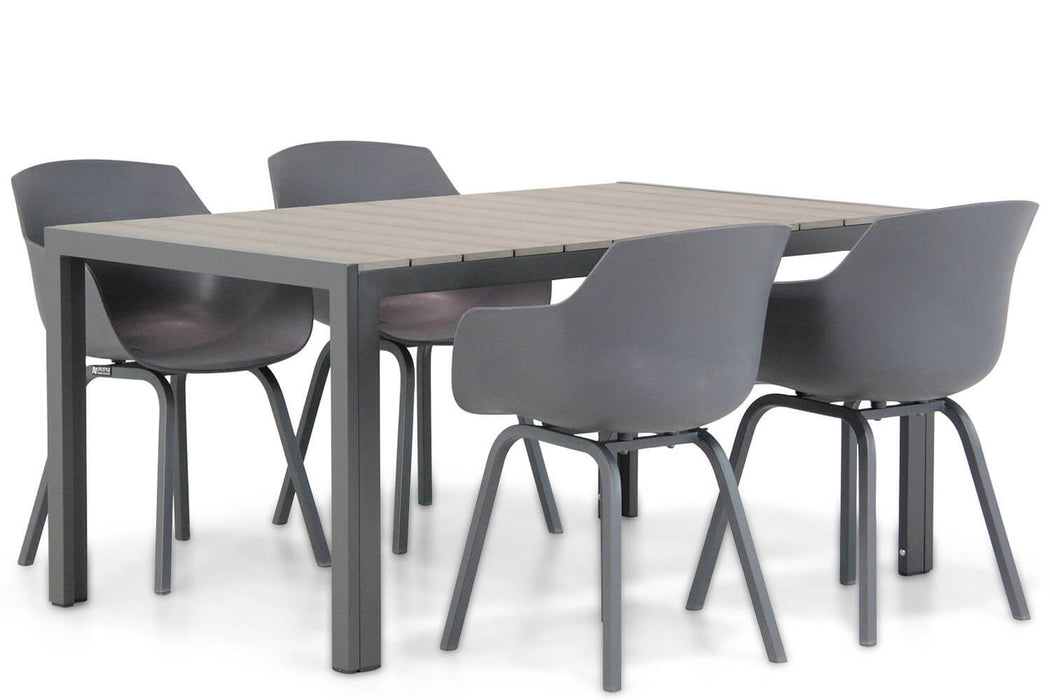 Lifestyle Salina/Young 155 cm dining tuinset 5-delig