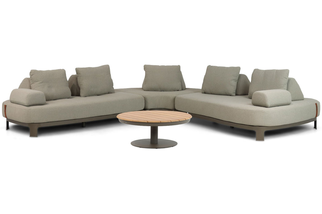4 Seasons Outdoor Santorini/Salerno 80 cm hoek loungeset 4-delig