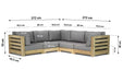 Santika Levante hoek loungeset 5-delig - 13036