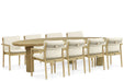Santika Suka/Leafline 300 cm dining tuinset 9-delig - 22982