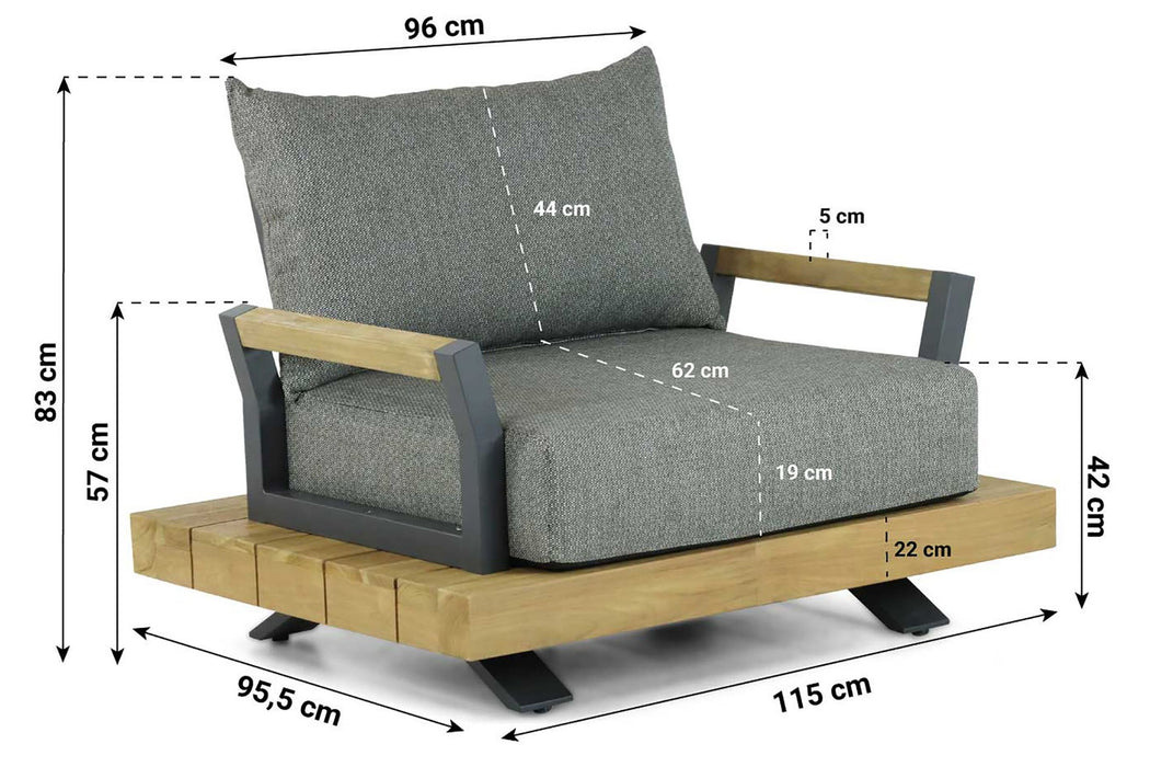 Santika Supreme lounge tuinstoel - 22649