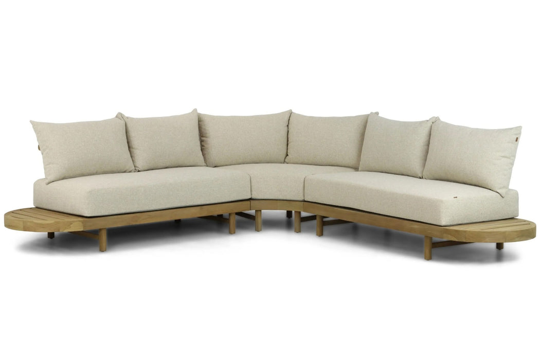 Santika Kayu hoek loungeset 3-delig - 24969