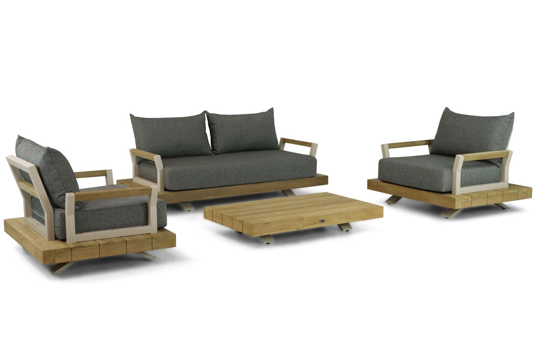 Santika Supreme/Supralux 130 cm stoel-bank loungeset 4-delig - 24680