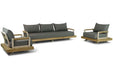 Santika Supreme stoel-bank loungeset 3-delig - 24679