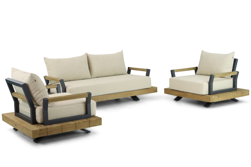 Santika Supreme stoel-bank loungeset 3-delig - 24650