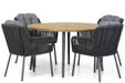 Santika Tendenza/Montana 130 cm rond dining tuinset 5-delig - 17589