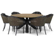 Santika Tika/Rockville 160 cm dining tuinset 7-delig