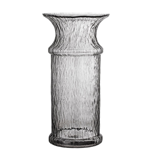 Bloomingville Vaas Dida Glas, 38cm hoog - Grijs - ThatLyfeStyle