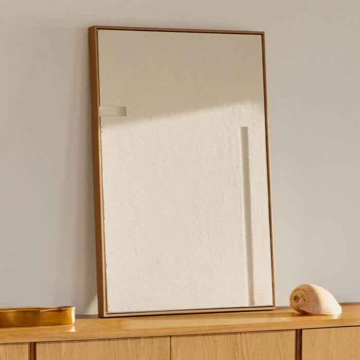 Kave Home Schilderij Sefri 90 x 60cm - Wit - ThatLyfeStyle