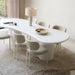By-Boo Organische Eettafel Seki 200 x 110cm - Wit