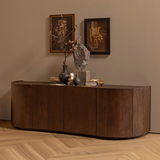 BePureHome Dressoir Sense Mangohout, 160cm - Walnoot - Japandi