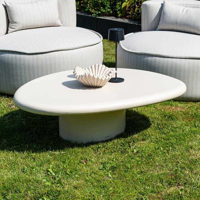 Richmond Organische Salontafel Urban Bloom 110 x 90cm - Wit