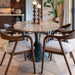 Richmond Ovale Eettafel Russo Travertin en brass, 235 x 110cm - Bruin - Ovaal